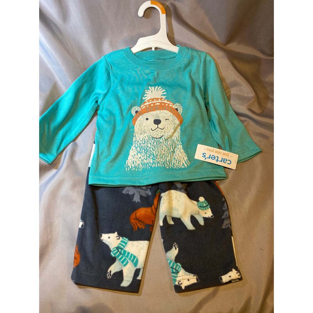 BRAND NEW! Set of Carter's  Just One You Baby 2pc Long Sleeve Pajama Set 12 Mth
